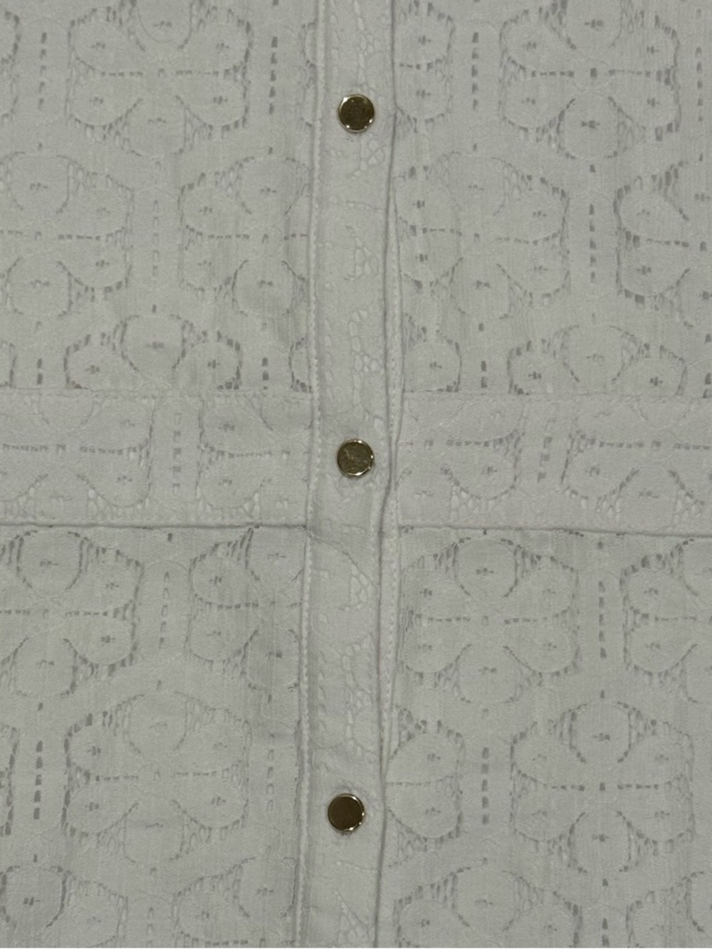 The Limited Lace Shirt Dress Womens 20W White Floral Eyelet Button Up Summer New - Picture 4 of 7